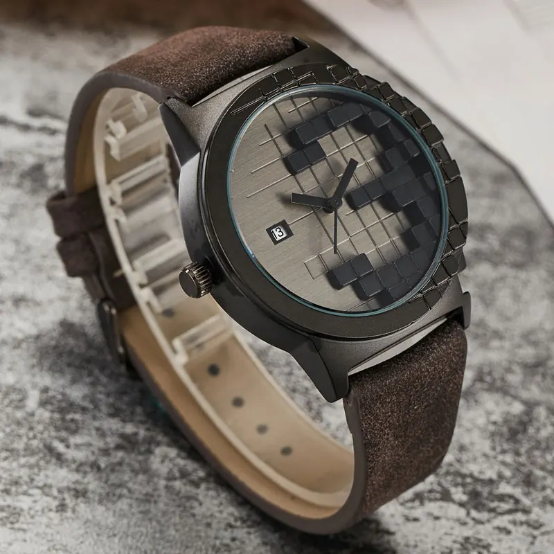 Оригинальные часы с тремя размерами черные для русской игры мужские спортивные