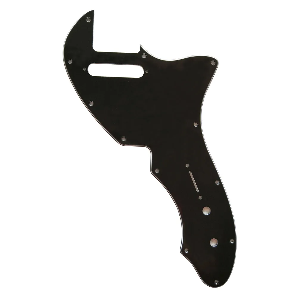 

Pleroo Custom Guitar Parts - For Tele 69 Thinline Guitar Pickguard Scratch Plate , 3 Ply Black