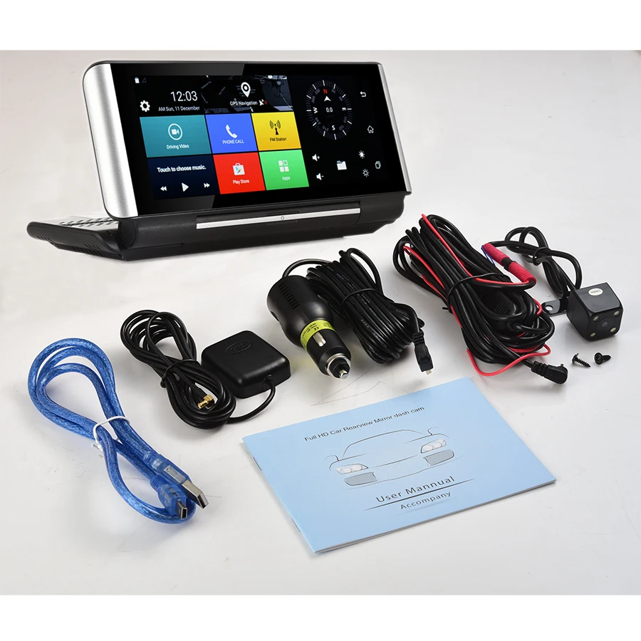 Otstrive 7 дюймов 4G sim карта Android GPS WiFi Bluetooth телефонный звонок FHD 1080P DVR 1 Гб RAM камера