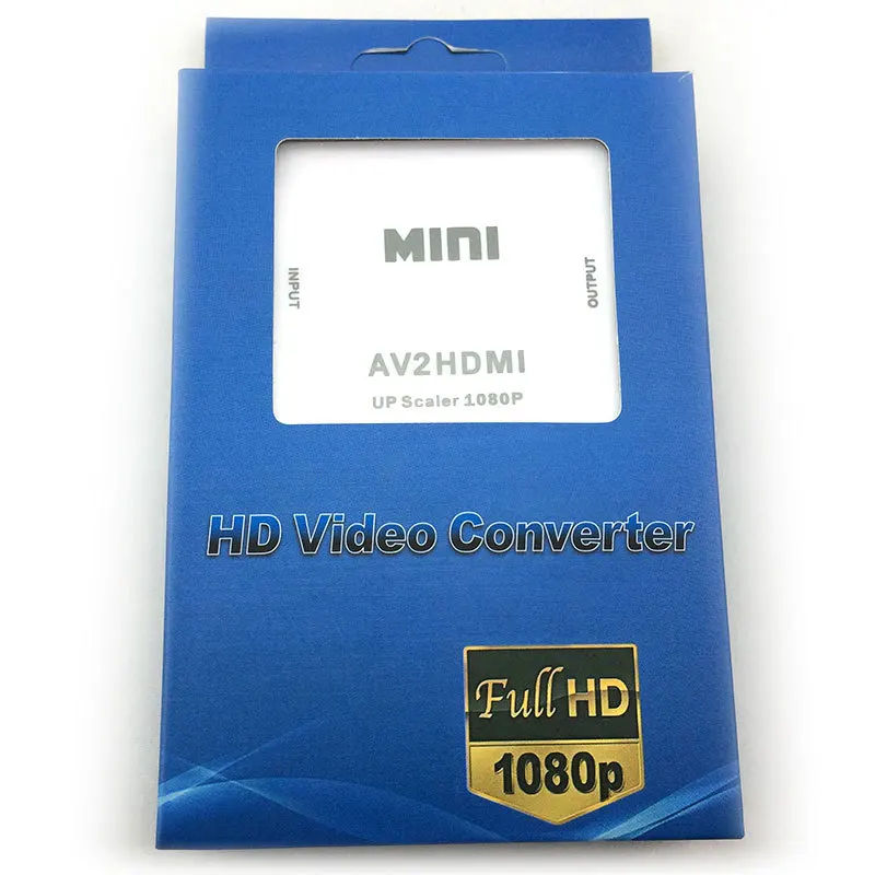 Мини AV в HDMI видео 1080p конвертер коробка AV2HDMI RCA CVBS адаптер для HDTV TV PS3 PS4 PC DVD Xbox
