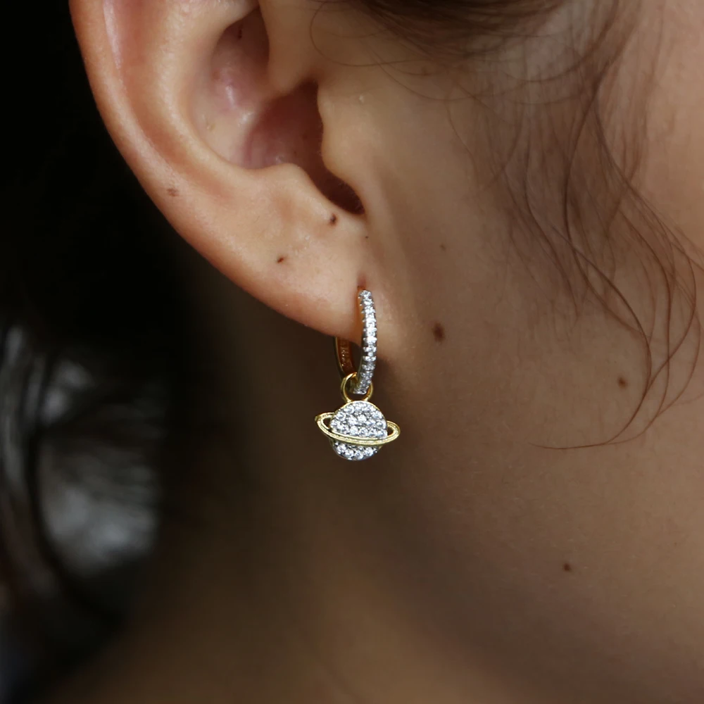 Женские серьги с геометрическим узором круглые блестящие висячие фианитами