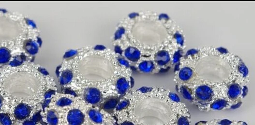 10 шт. Новые Креативные Модные Винтажные серебряные хоккейные кристаллы бусины