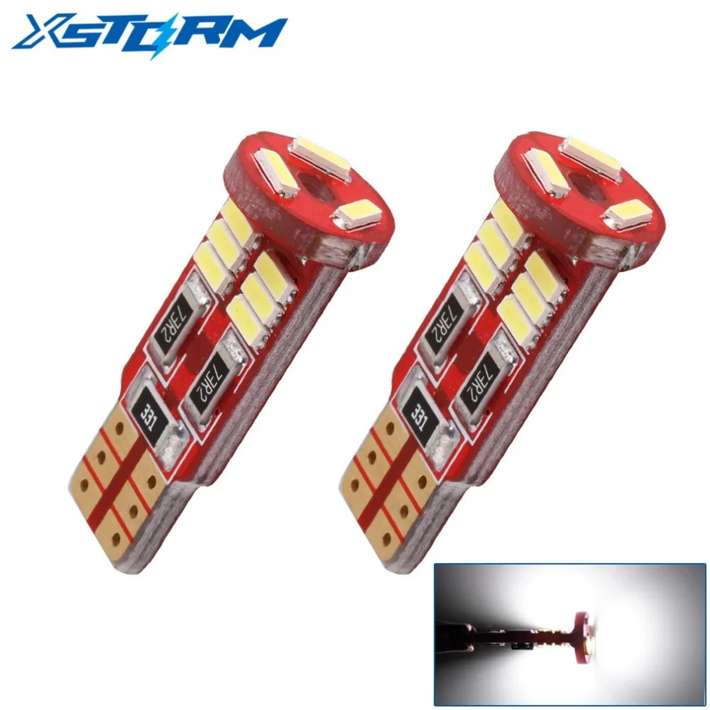 2 шт. Автомобильные светодиодные лампы T10 Canbus W5W 194 4014 15SMD 12 В|interior led lamps|interior car lampled