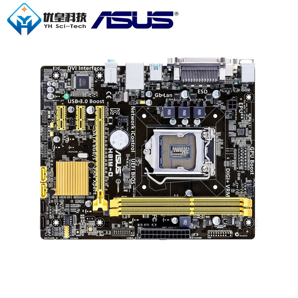 Asus H81M-D Intel H81 оригинальная материнская плата для настольных ПК LGA 1150 Core