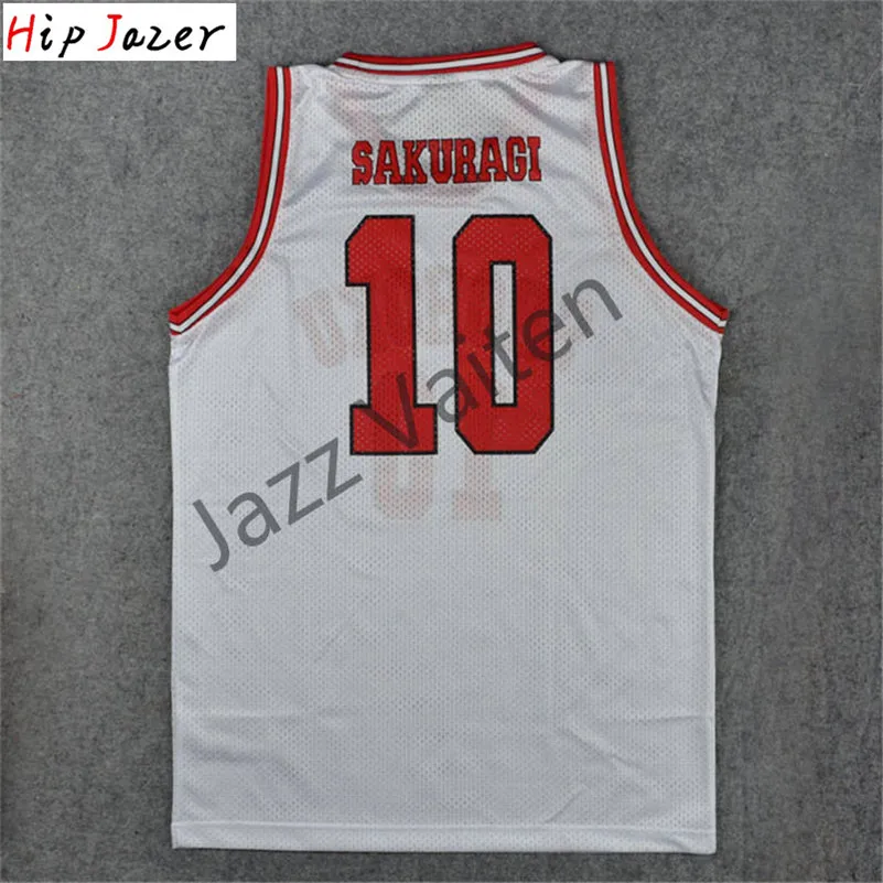 Хипджазер Slam dunk Косплей Shohoku Sakuragi 10# Hanamichi 11# Rukawa Kaede Баскетбол Джерси спортивные баскетбольные футболки для хипхопа