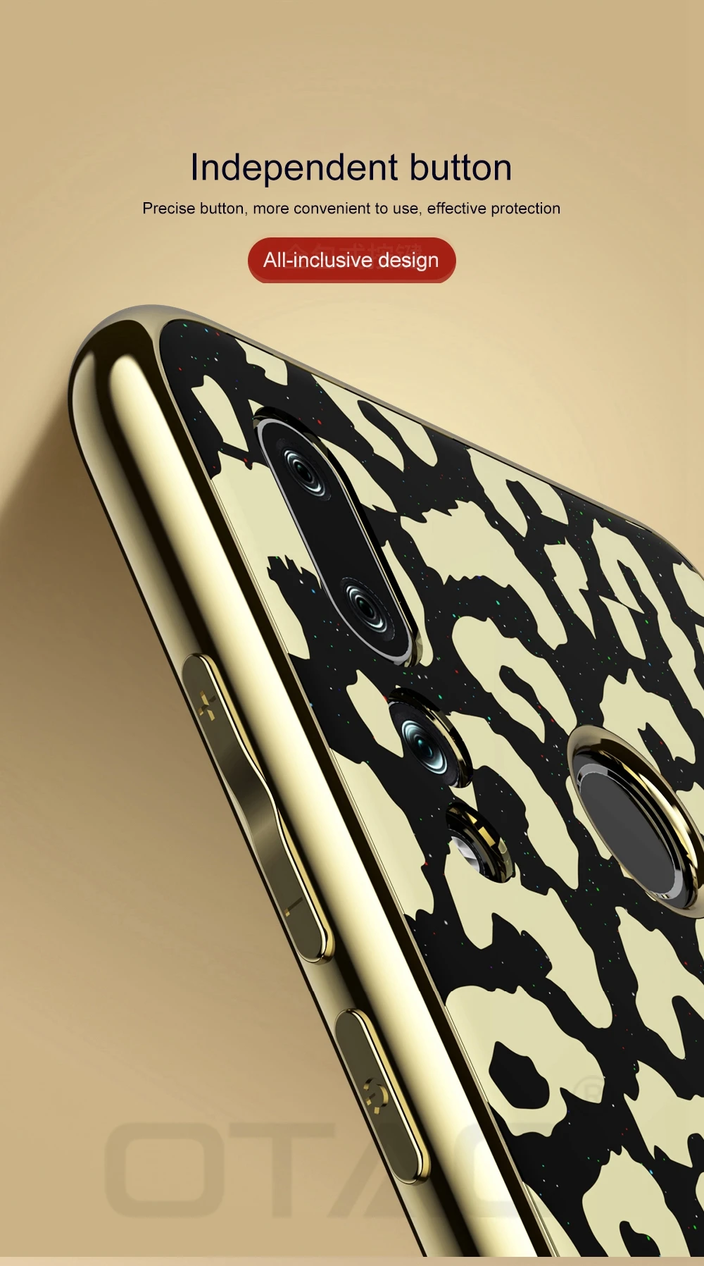 OTAO стеклянный чехол с леопардовым принтом для huawei P20 P30 Pro mate 20 Lite, мягкий ТПУ чехол s, чехол для huawei Nova 4 3 3i