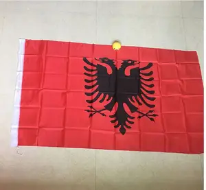 Бесплатная доставка xvggdg Новый Флаг Албании 3ft x 5ft висящий Флаг Албании полиэстер Стандартный флаг баннер