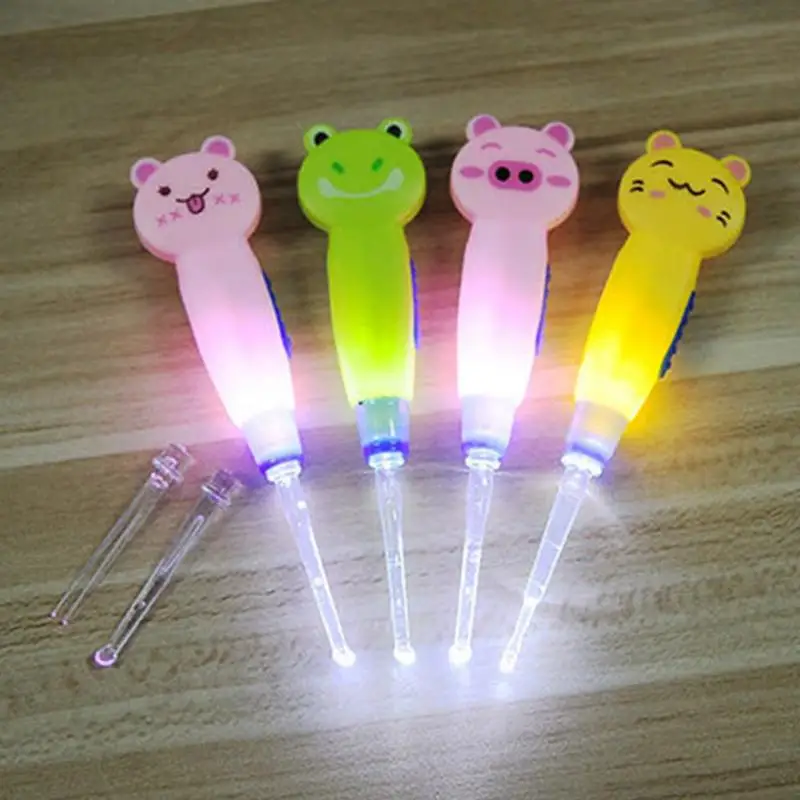 Для взрослых Уход Чистка ушей с светильник ложка для удаления ушной серы копания