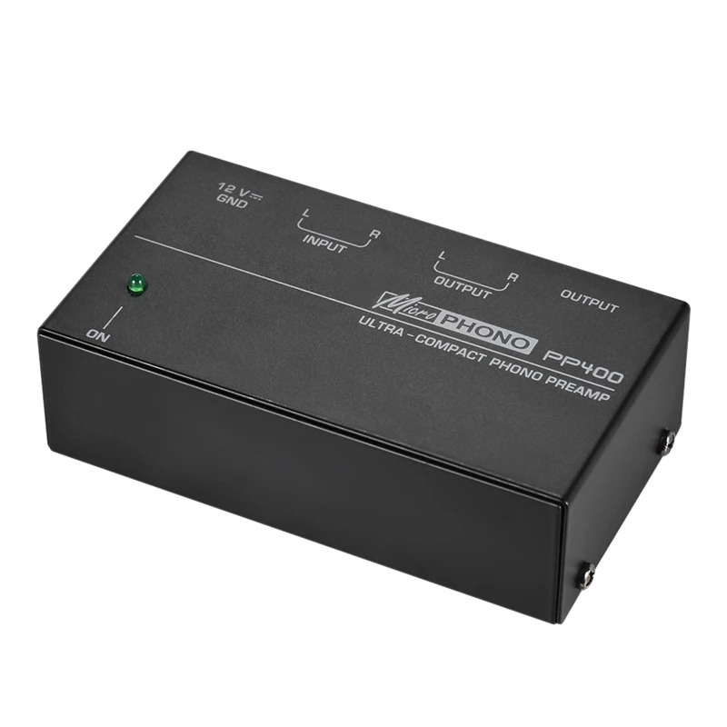 Ультракомпактный преусилитель Phono с Rca 1/4 дюйма Trs интерфейсы Preamplificador Preamp Us Plug