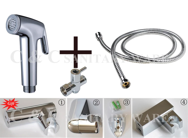 Ручной t адаптер для биде G1/2 G7/8 G3/4 M18X1.5L ручной распылитель держатель струи и стены
