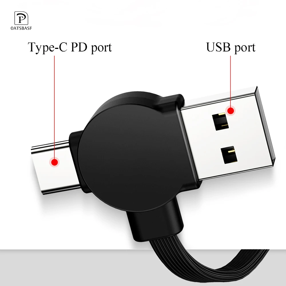Кабель USB Oatsbasf PD 3 в 1 для iPhone XS Max XR кабель быстрой зарядки Type C one plus 6 5T 6T Xiaomi Mi Mix 2 2S