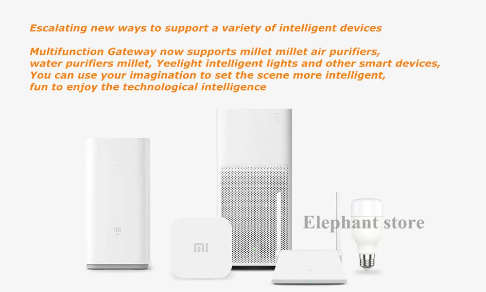 2018 Новый Xiaomi Gateway Mi Smart Control Center комплект для умного дома обновленная версия