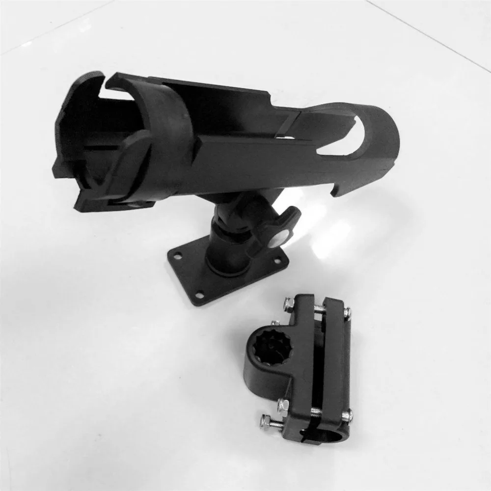 

2x Adjustable Side Rail Mount Kayak Boat Fishing Pole Rod Holder Tackle Kit