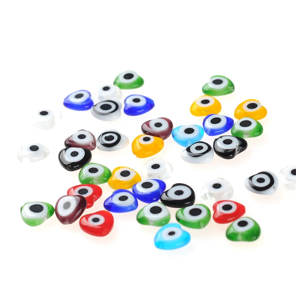 Бусины в форме сердца 9 мм круглые бусины турецком стиле стеклянные для браслета