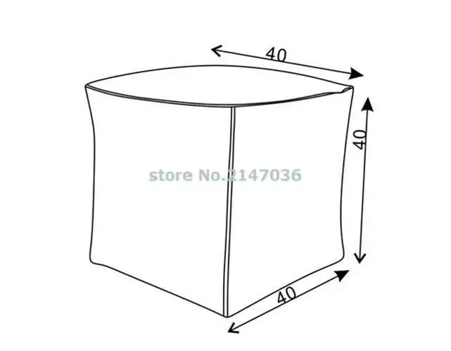 Высококачественный безопасный современный оттоманка для хранения Aqua blue