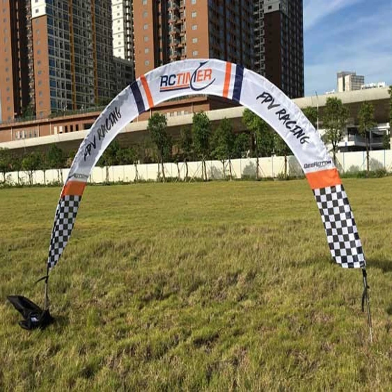 Умные гоночные ворота FPV 200x120 см с логотипом BeeRotor, мини-ворота в форме арки из стекловолокна, тонкие стержни, тренировочная игра SG220120