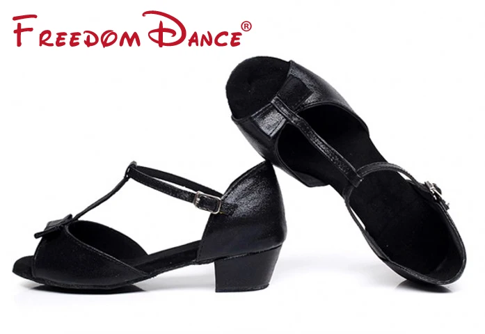 Обувь для латинских танцев на низком каблуке со скидкой девочек и подростков