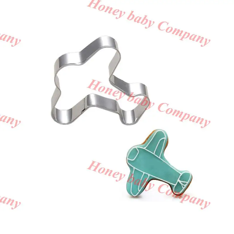 Нержавеющая сталь Форма самолета печенье высечки формы торта самолет мультфильм