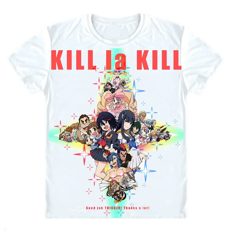 Рубашки с коротким рукавом Kill la футболки Аниме Манга Киру РА матои риуко тахикири