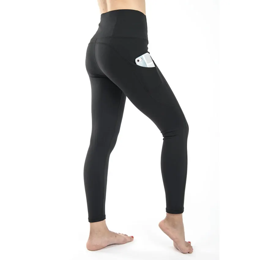 Эластичные Леггинсы для йоги Dragon Fit, женские штаны для йоги с двусторонним карманом, дышащие спортивные Леггинсы для бега, фитнеса
