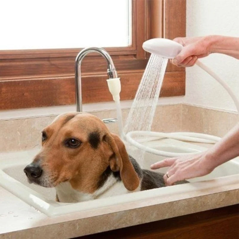 Long Faucet Extender for Pets Convenient Water Shower Spray Pet Rain Bath Device easily-used shower nozzle | Дом и сад
