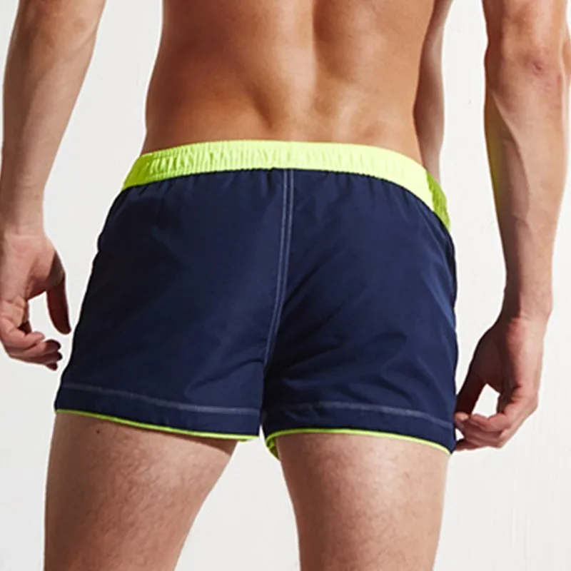 Плавательные мужские трусы сплошной синий и красный цвета белый купальник на