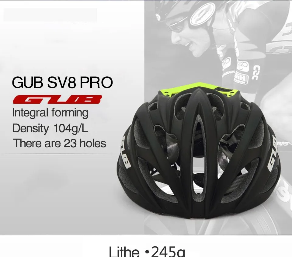 GUB Pro велосипедный шлем с хвостом дышащий горный шоссейный велосипед MTB защитный шлем для велосипеда 26 вентиляционных отверстий 58-62 см SGS Сертифицированный