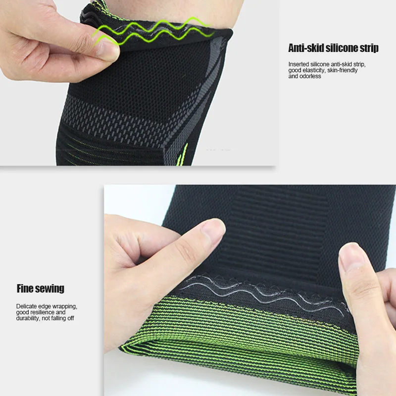 1 шт. фитнес наколенник дышащий эластичный бандаж на колено компрессионная