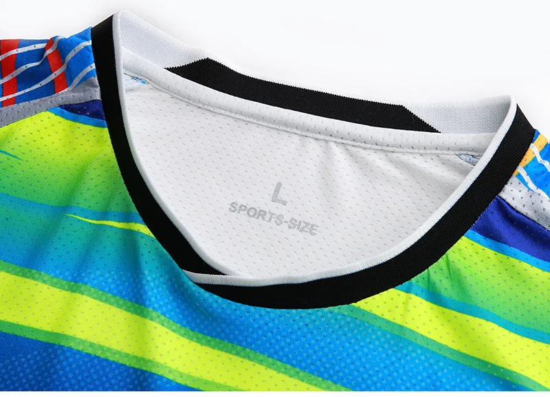 Мужская рубашка для бадминтона дышащая быстросохнущая футболка с флагом одежда