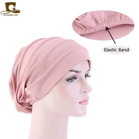 new muslim women stretch sleep chemo hat beanie sleep turban headwear cap head wrap for cancer hair loss accessories