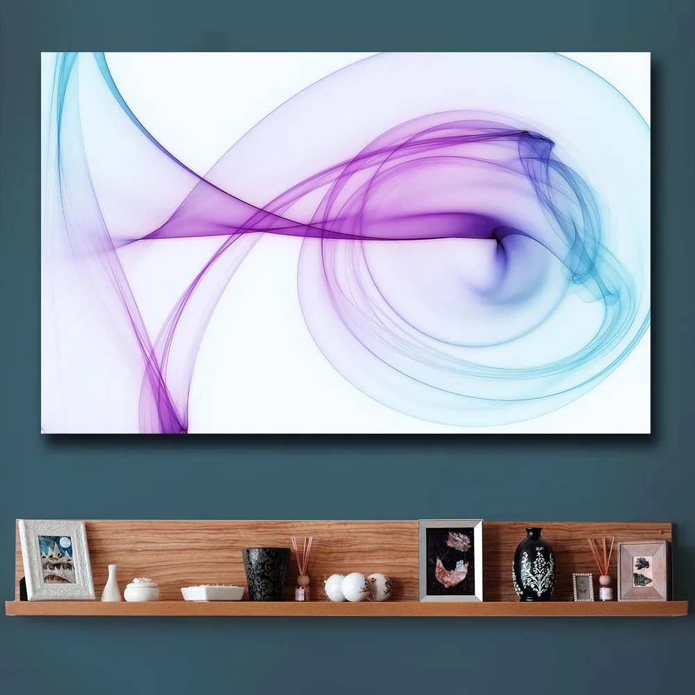 

Printing Wall Picture Colored Smoke Effect Home Decor On Canvas Modern Wall Art Canvas Print Poster Canvas Painting Unframed