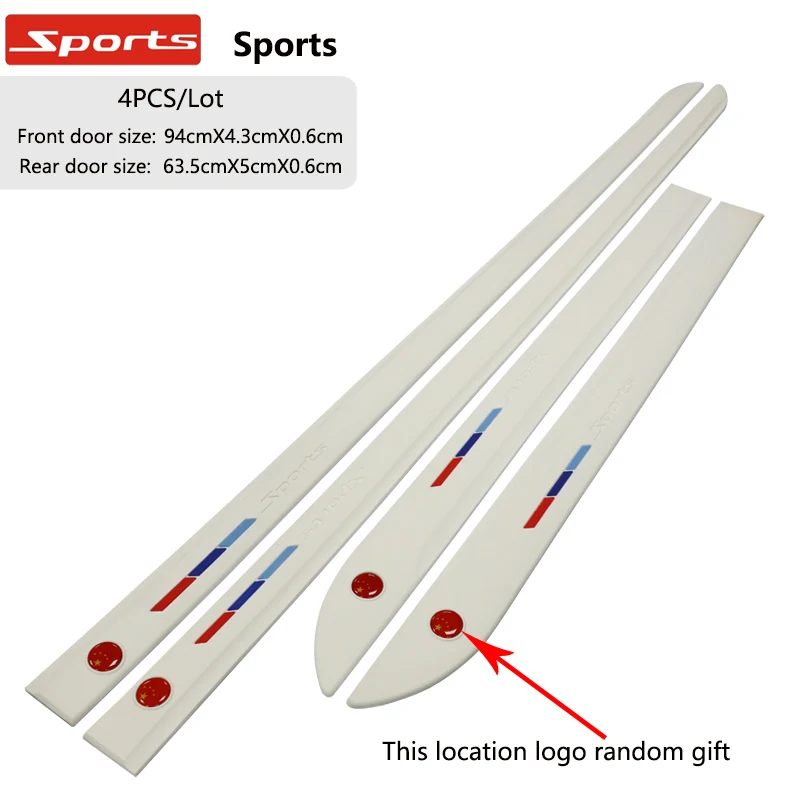 

Car accessories styling door decoration strip waist line anti-collision strip for polo tiguan golf 7 4 6 passat b6 b5 b7 touran