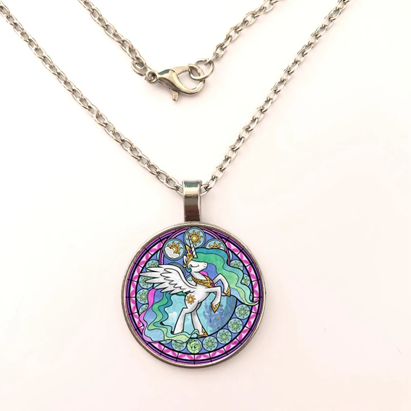 Аниме Мой милый маленький жеребенок Радуга лошадь Принцесса Подвеска Ожерелье