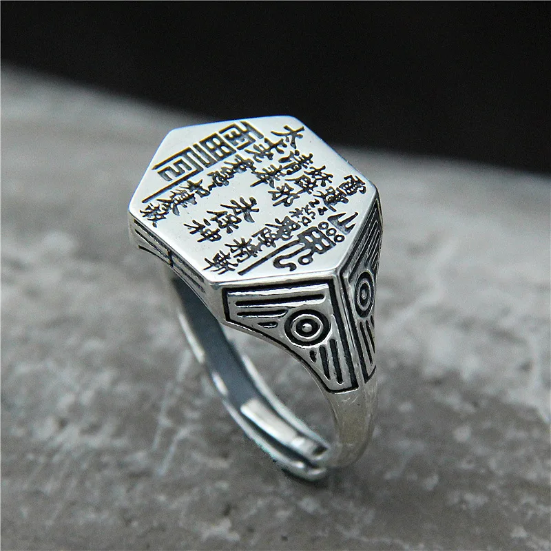 

2018 Time-limited Anel Feminino Ways Of Jewelry My Alter Ego Ring Male Buddhist S925 Pure Openings Spells Insulation Products