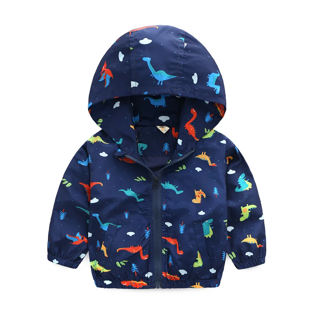 

2018 Boy girl brand Dinosaur hoodies Windbreaker Jurassic Park Pizex spring fashion coat sports kid top toddler clothes clothing