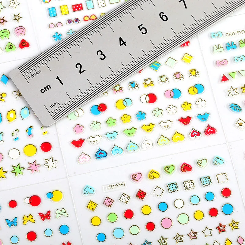 24 шт./компл. переводные наклейки для ногтей цветные виды дизайна красоты маникюр