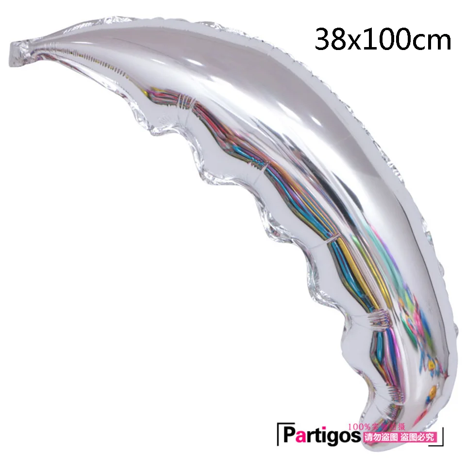 2pcs silver 15 шт./партия Гавайские летние праздничные Декоративные искусственные тропические Пальмовые Листья зеленый латекс конфетти воздушные шары для лета Декор ко дню рождения - Цвет: 2pcs silver