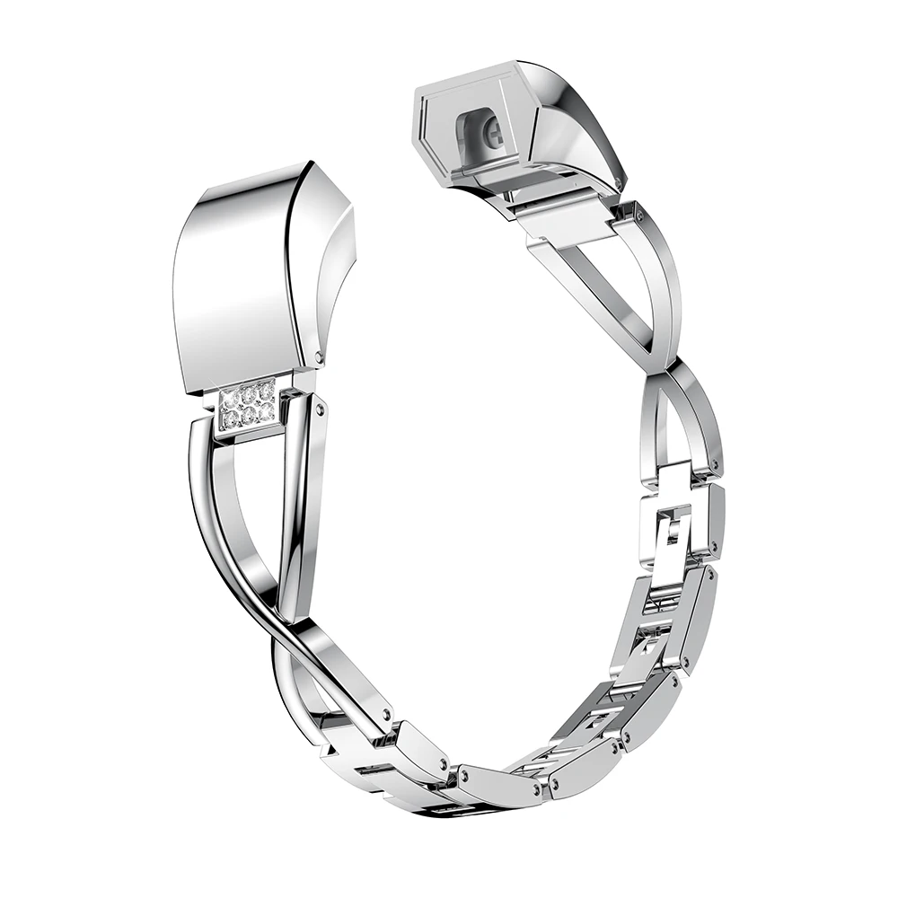 High Quality Replacement Alloy Crystal Rhinestone Wristband Band Strap Bracelet For Fitbit Alta/For Fitbit Alta HR Watch Band