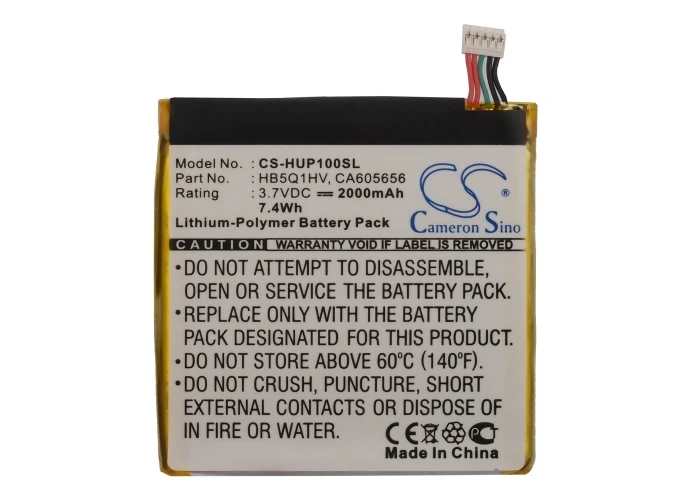 Высококачественный аккумулятор Cameron Sino 2000 мАч HB5Q1HV для Huawei Ascend P1 T9200/U9200 U9200E/S U9202L