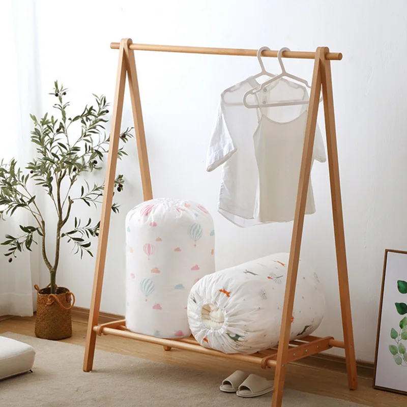 Портативная складная сумка для хранения одеял одежды на шнурке подушек игрушек