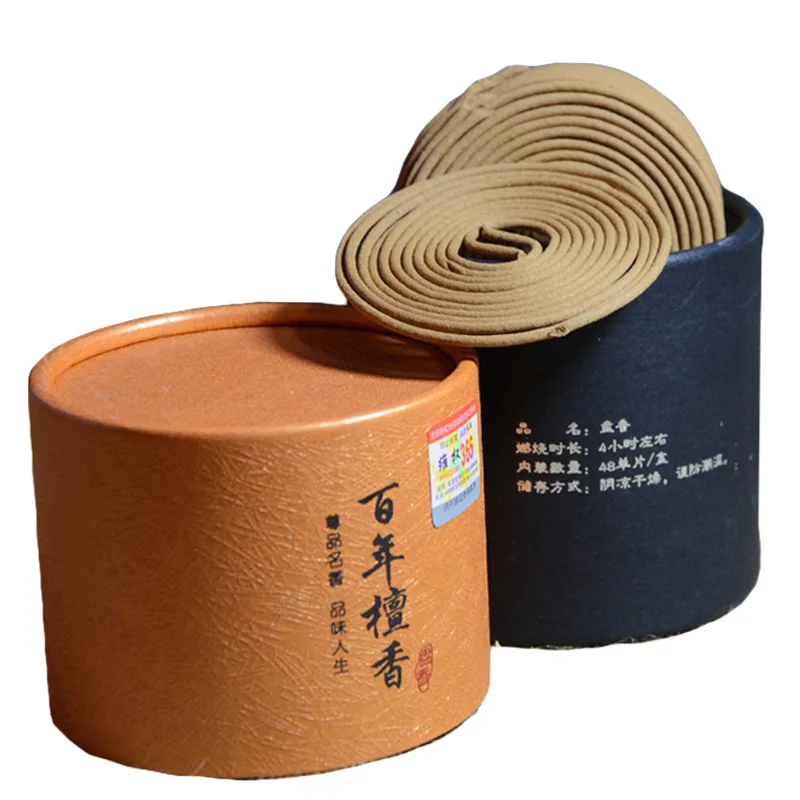 Чистые натуральные благовония из сандалового дерева Laoshan катушка может сжечь 4