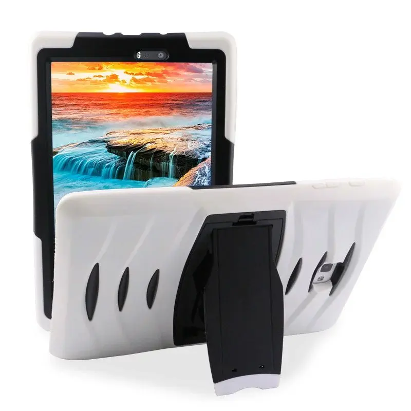 White Для Samsung Galaxy Tab A A6 10,1 T580 T585 SM-T580 T580N чехол Крышка для планшета ударопрочный тяжелый силиконовый Жесткий Чехол для мобильного телефона - Цвет: White