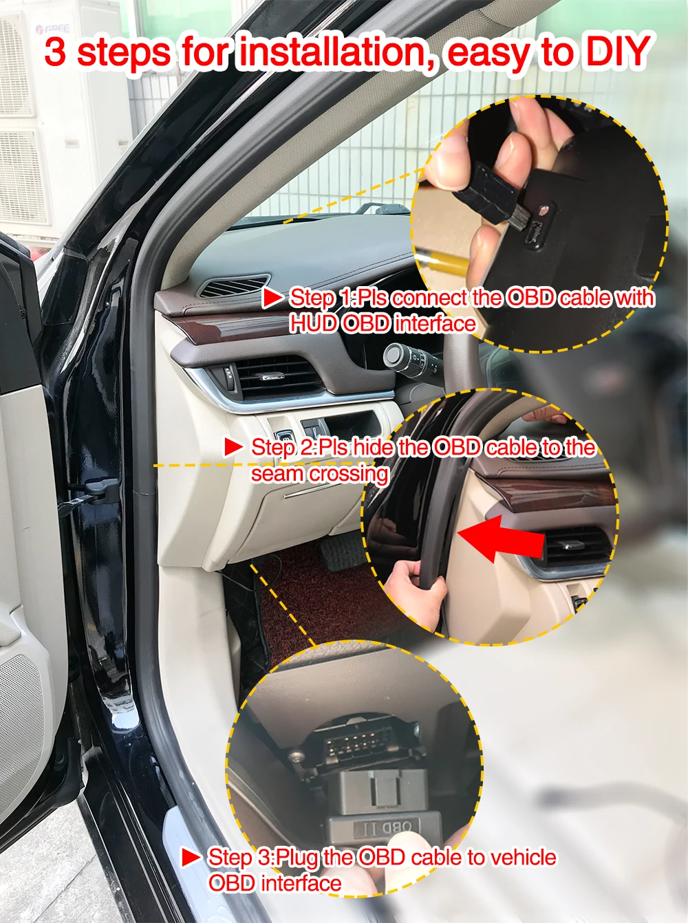 Автомобильный HUD Дисплей Цифровой Автомобильный скоростной метр туристический компьютер OBD 2 скорости двигателя об/мин Расход топлива лобовое стекло проектор P12