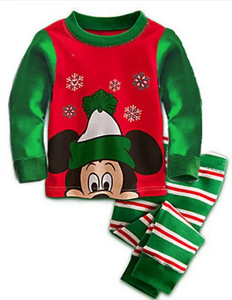 Новая милая детская Рождественская Пижама с оленем комплекты одежды для