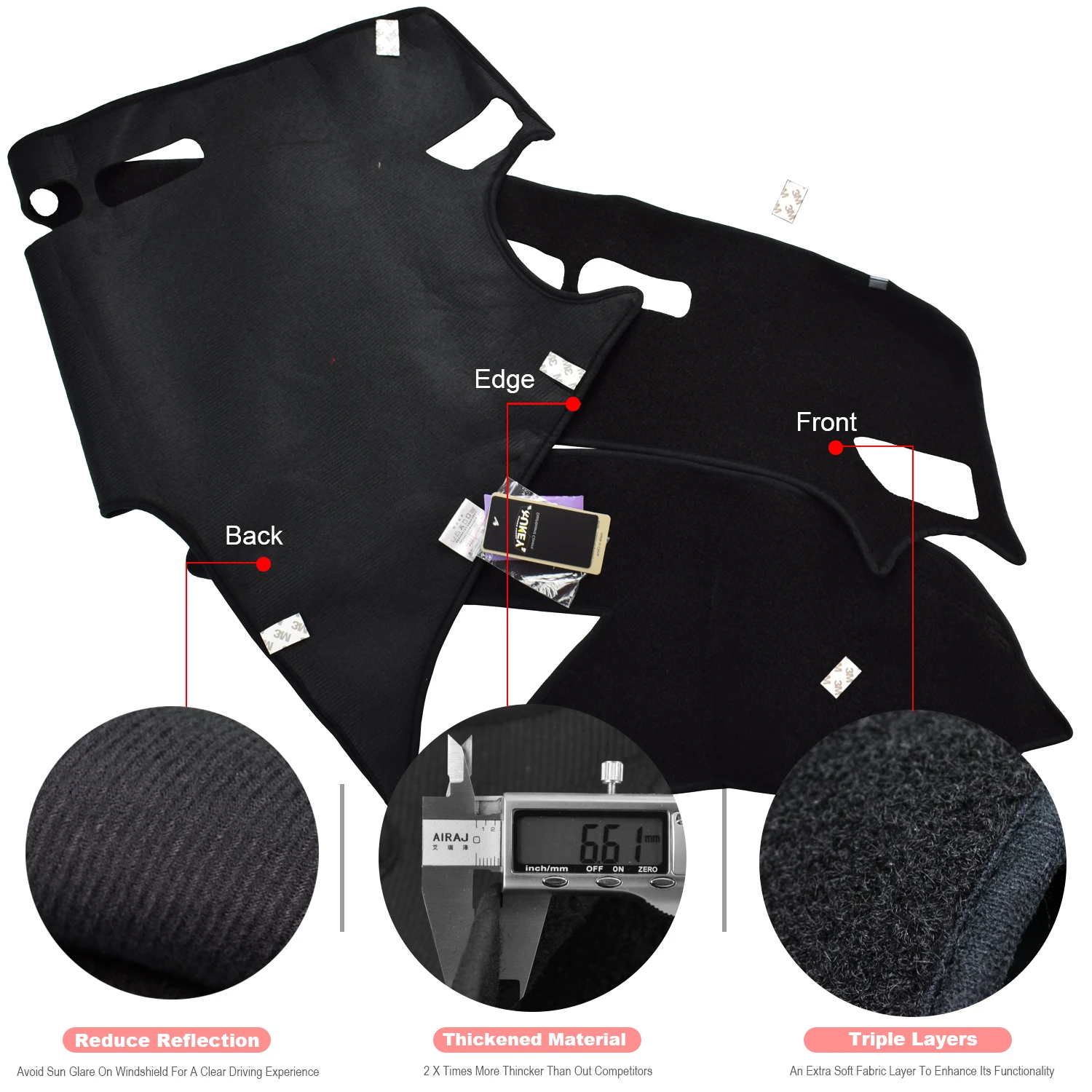Xukey для Mazda 3 M3 BL 2009 2010 2011 2012 2013 автомобильный коврик приборной панели ковер