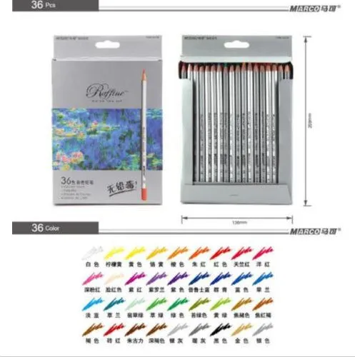 72 color Fine Marco Drawing Oil Base Non-toxic Pencils Set for Artist Sketch School Children | Дом и сад
