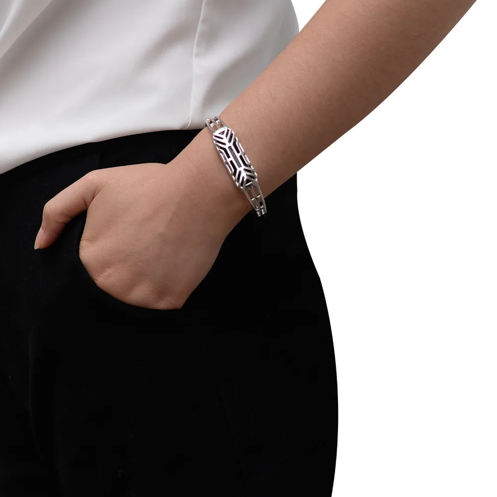 Роскошный аксессуар браслет на запястье ремешок для часов для Fitbit Flex 2 Flex2 ремешок для наручных часов металлический фитнес-трекер подарок с коробкой посылка
