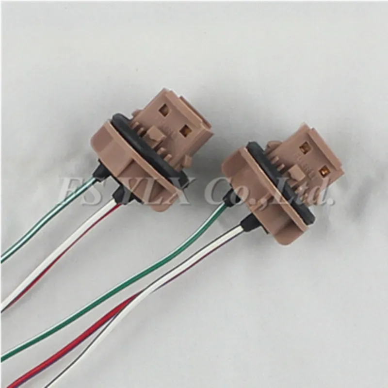 FSYLX 10 шт. T20 7443 adpter провода клиновидные розетки Разъем Жгут светодиодный