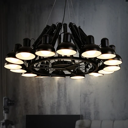 Винтажные подвесные лампы в стиле ретро черный и белый паук E27 G80 110 В переменного