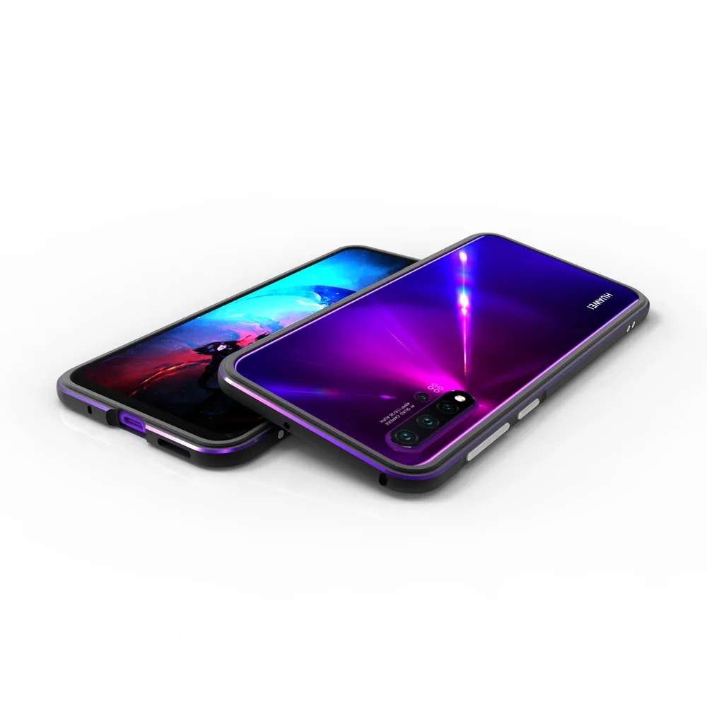 Purple Mate 30 Алюминиевая Рамка Жесткий 3D защитный чехол для huawei nova 5i Pro металлический бампер чехол для huawei mate 30 Lite бампер чехол - Цвет: Purple